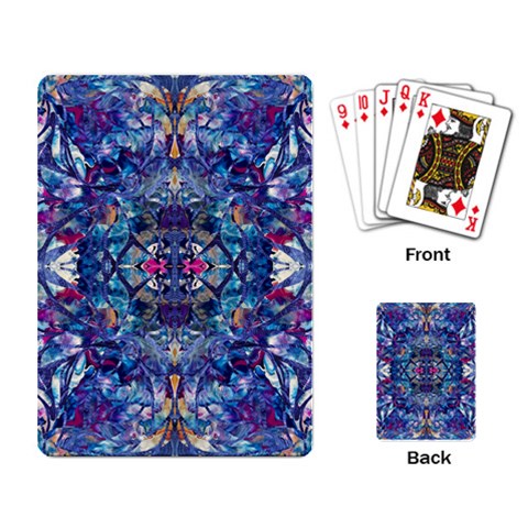 Denim On Pour Playing Cards Single Design (Rectangle) from ArtsNow.com Back