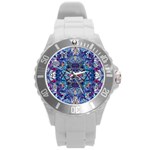 Denim On Pour Round Plastic Sport Watch (L)