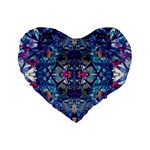 Denim On Pour Standard 16  Premium Heart Shape Cushions