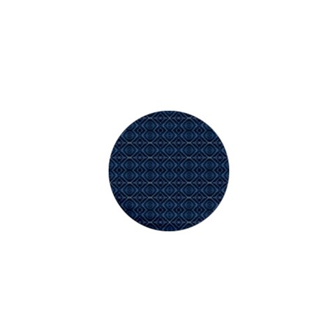 Blue Diamonds Motif Fancy Pattern Design 1  Mini Buttons from ArtsNow.com Front