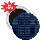 Blue Diamonds Motif Fancy Pattern Design 2.25  Magnets (10 pack) 