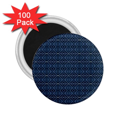 Blue Diamonds Motif Fancy Pattern Design 2.25  Magnets (100 pack)  from ArtsNow.com Front