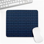 Blue Diamonds Motif Fancy Pattern Design Large Mousepad