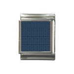 Blue Diamonds Motif Fancy Pattern Design Italian Charm (13mm)