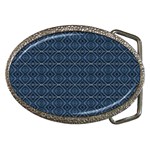 Blue Diamonds Motif Fancy Pattern Design Belt Buckles