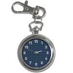 Blue Diamonds Motif Fancy Pattern Design Key Chain Watches