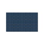 Blue Diamonds Motif Fancy Pattern Design Sticker (Rectangular)
