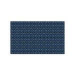 Blue Diamonds Motif Fancy Pattern Design Sticker (Rectangular)