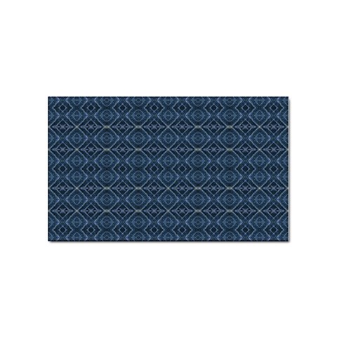 Blue Diamonds Motif Fancy Pattern Design Sticker Rectangular (10 pack) from ArtsNow.com Front
