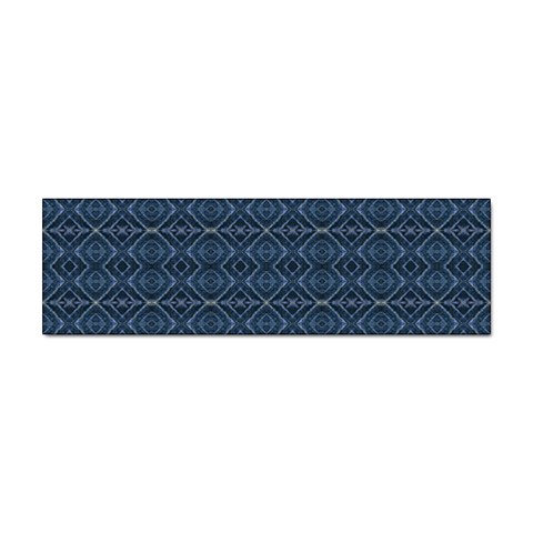 Blue Diamonds Motif Fancy Pattern Design Sticker Bumper (10 pack) from ArtsNow.com Front