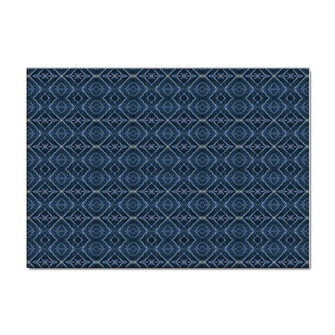 Blue Diamonds Motif Fancy Pattern Design Sticker A4 (10 pack) from ArtsNow.com Front