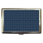 Blue Diamonds Motif Fancy Pattern Design Cigarette Money Case