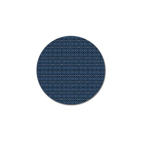 Blue Diamonds Motif Fancy Pattern Design Golf Ball Marker from ArtsNow.com Front