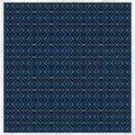 Blue Diamonds Motif Fancy Pattern Design Canvas 12  x 12 