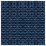 Blue Diamonds Motif Fancy Pattern Design Canvas 12  x 12 