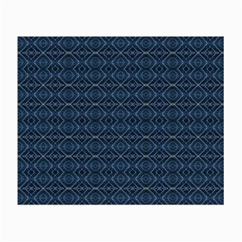 Blue Diamonds Motif Fancy Pattern Design Small Glasses Cloth (2 Sides) from ArtsNow.com Front