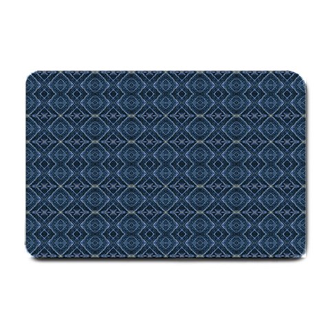 Blue Diamonds Motif Fancy Pattern Design Small Doormat from ArtsNow.com 24 x16  Door Mat