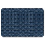 Blue Diamonds Motif Fancy Pattern Design Large Doormat