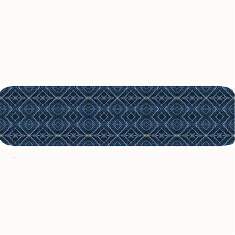 Blue Diamonds Motif Fancy Pattern Design Large Bar Mat from ArtsNow.com 32 x8.5  Bar Mat