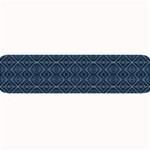 Blue Diamonds Motif Fancy Pattern Design Large Bar Mat