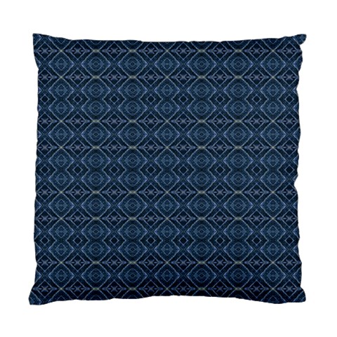 Blue Diamonds Motif Fancy Pattern Design Standard Cushion Case (Two Sides) from ArtsNow.com Back