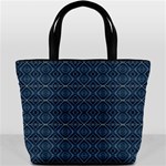 Blue Diamonds Motif Fancy Pattern Design Bucket Bag