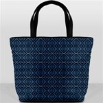 Blue Diamonds Motif Fancy Pattern Design Bucket Bag