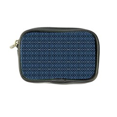 Blue Diamonds Motif Fancy Pattern Design Coin Purse from ArtsNow.com Front