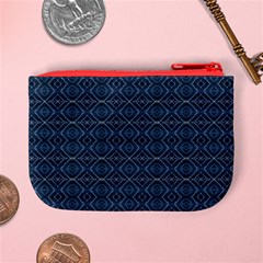 Blue Diamonds Motif Fancy Pattern Design Mini Coin Purse from ArtsNow.com Back