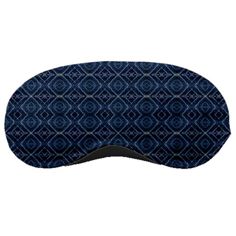 Blue Diamonds Motif Fancy Pattern Design Sleeping Mask from ArtsNow.com Front