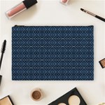 Blue Diamonds Motif Fancy Pattern Design Cosmetic Bag (Large)