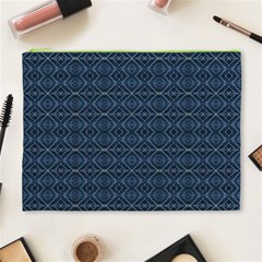 Blue Diamonds Motif Fancy Pattern Design Cosmetic Bag (XL) from ArtsNow.com Front