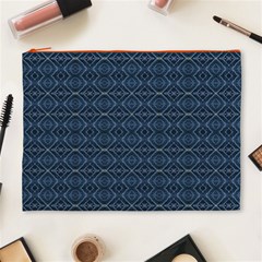 Blue Diamonds Motif Fancy Pattern Design Cosmetic Bag (XL) from ArtsNow.com Front