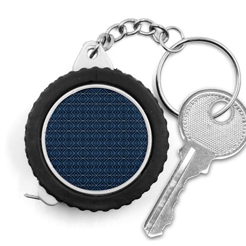 Blue Diamonds Motif Fancy Pattern Design Measuring Tape from ArtsNow.com Front