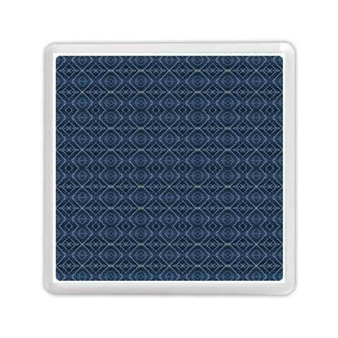 Blue Diamonds Motif Fancy Pattern Design Memory Card Reader (Square) from ArtsNow.com Front