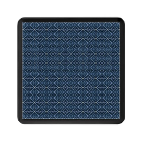 Blue Diamonds Motif Fancy Pattern Design Memory Card Reader (Square) from ArtsNow.com Front