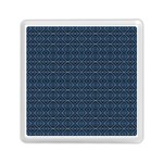 Blue Diamonds Motif Fancy Pattern Design Memory Card Reader (Square)