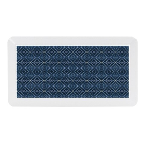 Blue Diamonds Motif Fancy Pattern Design Memory Card Reader (Mini) from ArtsNow.com Front