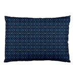 Blue Diamonds Motif Fancy Pattern Design Pillow Case (Two Sides)