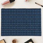 Blue Diamonds Motif Fancy Pattern Design Cosmetic Bag (XXL)