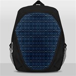 Blue Diamonds Motif Fancy Pattern Design Backpack Bag