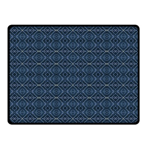 Blue Diamonds Motif Fancy Pattern Design Fleece Blanket (Small) from ArtsNow.com 45 x34  Blanket Back