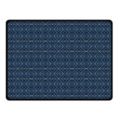 Blue Diamonds Motif Fancy Pattern Design Fleece Blanket (Small) from ArtsNow.com 45 x34  Blanket Back