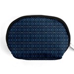 Blue Diamonds Motif Fancy Pattern Design Accessory Pouch (Medium)