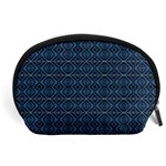 Blue Diamonds Motif Fancy Pattern Design Accessory Pouch (Large)