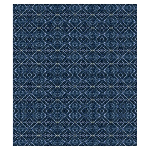 Blue Diamonds Motif Fancy Pattern Design Drawstring Pouch (Small) from ArtsNow.com Front