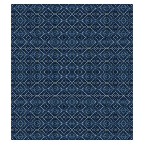 Blue Diamonds Motif Fancy Pattern Design Drawstring Pouch (Medium) from ArtsNow.com Front