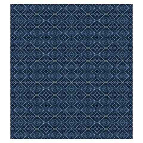 Blue Diamonds Motif Fancy Pattern Design Drawstring Pouch (Large) from ArtsNow.com Back