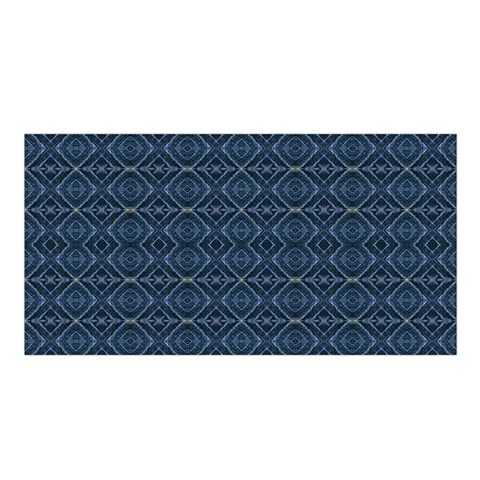 Blue Diamonds Motif Fancy Pattern Design Satin Shawl 45  x 80  from ArtsNow.com Front