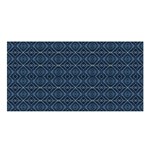 Blue Diamonds Motif Fancy Pattern Design Satin Shawl 45  x 80 